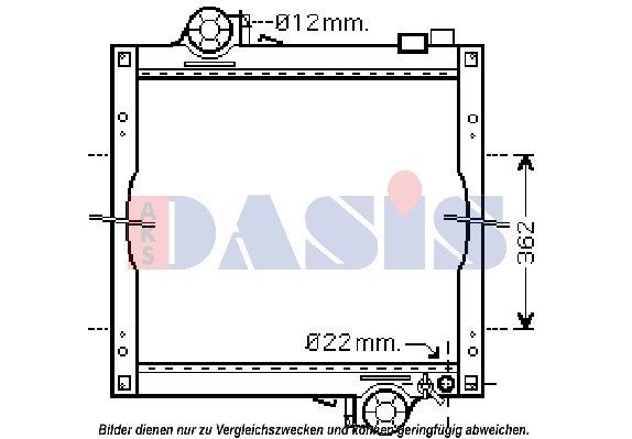 AKS DASIS Радиатор, охлаждение двигателя 430600N